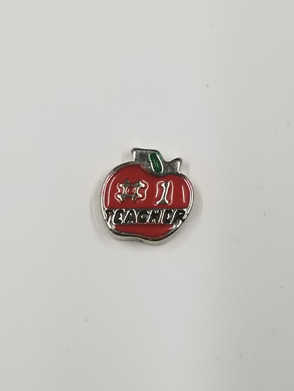 [SOUTH HILL] 🍎#1 Teacher Apple Enamel Locket Charm
